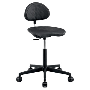 Siège TRACTOR mobile assise et dossier polyuréthane piètement Nylon - H46 à 59 cm
