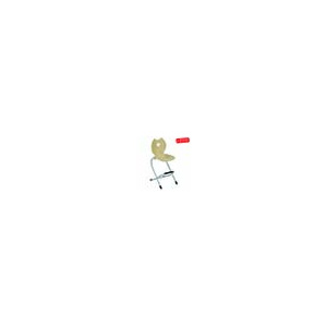 Chaise LÉNA II coque Étoile L320 bois Blueprotech® piètement aluminium époxy - H52 cm - Gris alu RAL 9006
