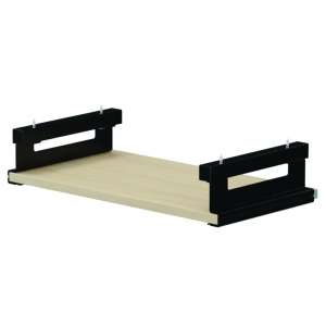 Tablette support clavier pour table HUBBE ép.19 mm mélaminé chant ABS pour bureau L60 cm