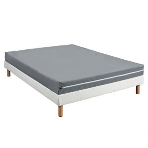 Sommier pieds en bois - traitement anti-punaise de lit - 90x200 cm