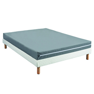 Sommier pieds en bois - traitement anti-punaise de lit - 90x200 cm