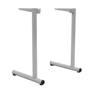 Lot de 2 piètements TAGE époxy - T6 -  Gris RAL 9006