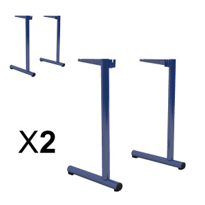 Lot de 2 piètements TAGE époxy - T6 -  Bleu RAL 5002