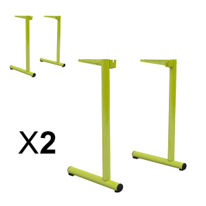 Lot de 2 piètements TAGE époxy - T6 -  Vert Acide 1864