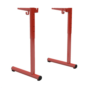 Lot de 2 piètements HR TAGE époxy - T3 à T6 -  Rouge RAL 3000