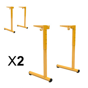 Lot de 2 piètements HR TAGE époxy - T3 à T6 -  Jaune RAL 1003