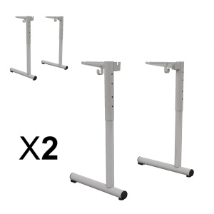 Lot de 2 piètements HR TAGE époxy - T3 à T6 -  Gris RAL 9006