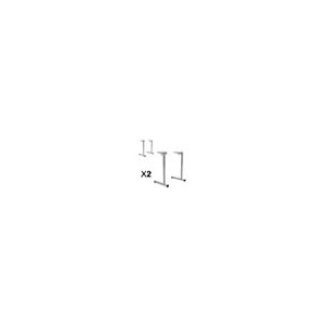 Lot de 2 piètements HR TAGE époxy - T3 à T6 - Gris RAL 9006