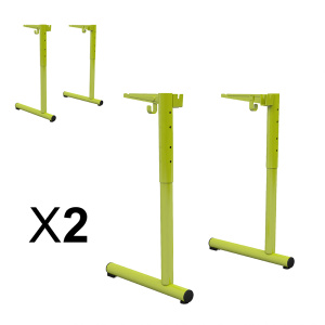 Lot de 2 piètements HR TAGE époxy - T3 à T6 -  Vert Acide 1864