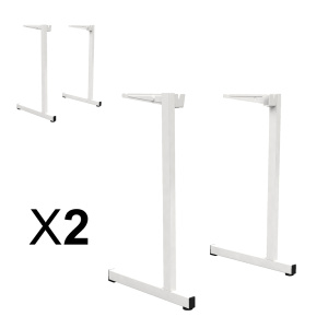 Lot de 2 piètements GANGE époxy - T6 - Blanc RAL 9016