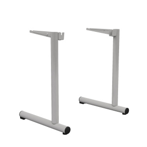 Lot de 2 piètements TAGE époxy - T4 -  Gris RAL 9006