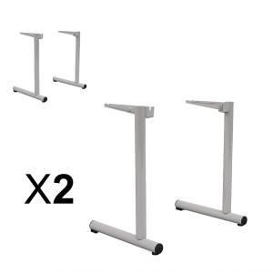 Lot de 2 piètements TAGE époxy - T4 -  Gris RAL 9006