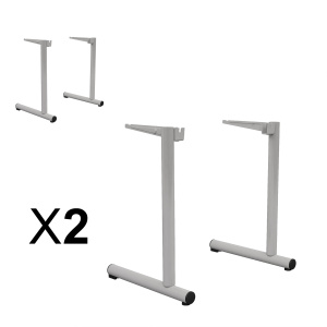 Lot de 2 piètements TAGE époxy - T4 -  Gris RAL 9006