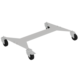 Châssis LINÉAL mobile époxy pour 1 rayonnage L90 cm