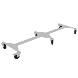 Châssis LINÉAL mobile époxy pour 2 rayonnages L90 cm