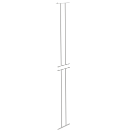 Habillage latéral NATUR simple face tube époxy - H200 cm