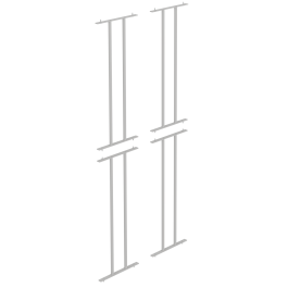Habillage latéral NATUR double face tube époxy - H150 cm