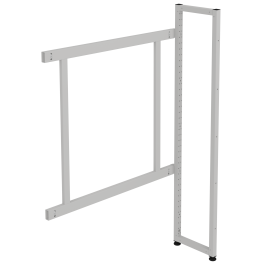 Structure suivante LINEAL simple face métal L90xH160 cm