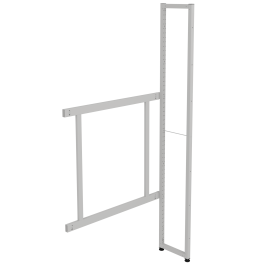 Structure suivante LINEAL simple face métal L90xH210 cm