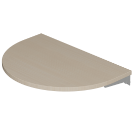 Tablette NATUR rabattable bout de travée pour rayonnage double face