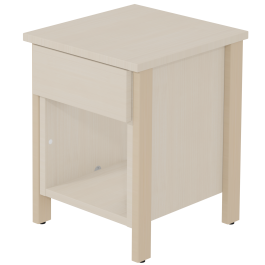 Chevet VERCORS II 1 niche 1 tiroir - L36xP39xH47 cm