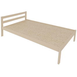 Lit VERCORS II tête de lit 2 traverses sommier aggloméré H34 cm - 140x190 cm