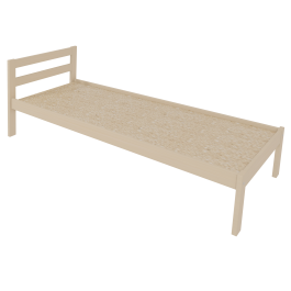 Lit VERCORS II tête de lit 2 traverses sommier aggloméré H40 cm - 90x190 cm