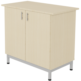 Buffet ARCUS 2 portes mélaminé et époxy - L98,5xP55xH90,5 cm