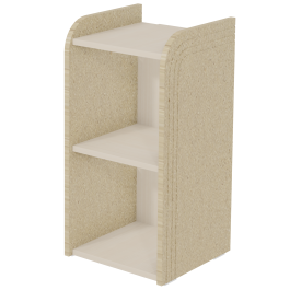 Colonne COSMO  2 tablettes mélaminé - L38xP37,5xH76,5 cm