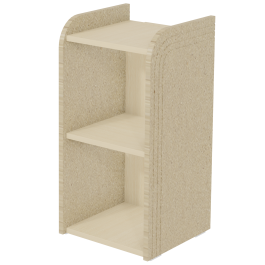 Colonne COSMO  2 tablettes mélaminé - L38xP37,5xH76,5 cm