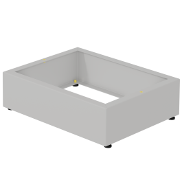 Socle pour présentoir à périodiques double face