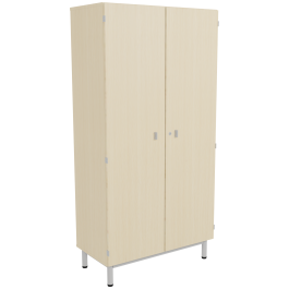 Bibliothèque BIP BOP 2 portes mélaminé pièt époxy - L90xP45xH180 cm