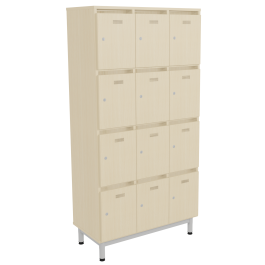 Meuble à courrier BIP BOP 12 portes méla pièt epoxy - L90xP45xH185 cm