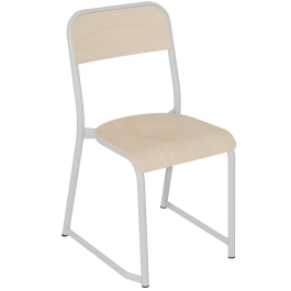 Chaise TRÉVISE renforcée assise et dossier Blueprotech® piètement époxy - T6