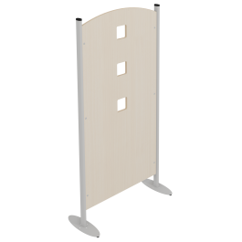 Claustra CUBES MDF stratifié MDF chant verni - L80xH160 cm