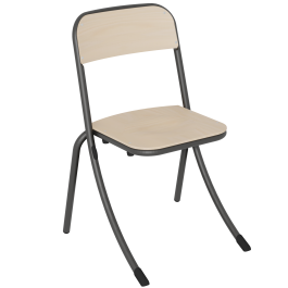 Chaise TRÉVISE AST assise et dossier Blueprotech®piètement époxy - T6 - Stock