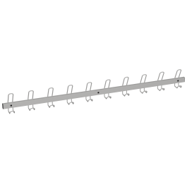 Patères 10 patères époxy - L150xP6,5xH16,5 cm