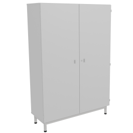 Armoire BIP BOP 2 portes mélaminé piètement époxy - L120xP45xH180 cm