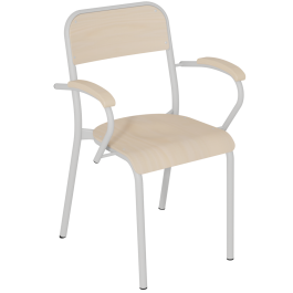 Bridge TRÉVISE assise dossier et accoudoir Blueprotech® piètement époxy - T6