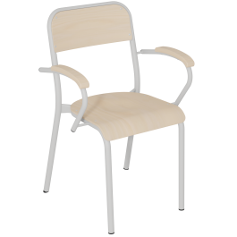 Bridge TRÉVISE assise et dossier Blueprotech® accoudoir et piètement époxy - T6