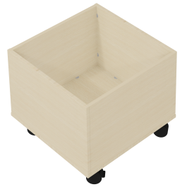 Bac à jouets PICCOLO 1 cases - L60xP60xH60 cm - Hêtre miel