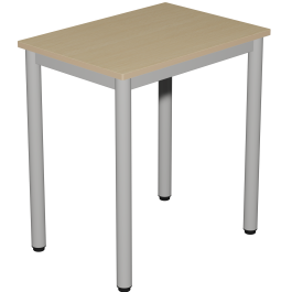 Table CARELIE plateau stratifié chant bois 70x50 cm - T3 à T7 - Stock