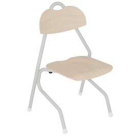 Chaise TEMPO ALU AST assise et dossier bois Blueprotech® - T3 à T6 - Stock