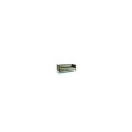 Canapé ARGO 3 places tissu enduit piètement chromé - L178xP76xH67,5 cm