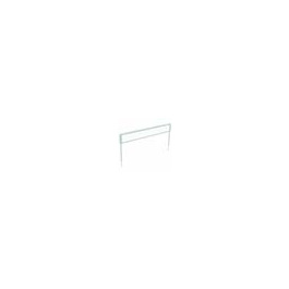 Signalétique latérale LINÉAL ABS et plexiglas pour rayonnage double face - L60cm