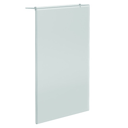 Porte titre latéral en plexiglas pour signalisation de rayonnage