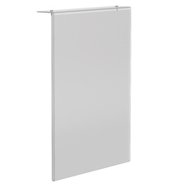 Porte titre latéral en plexiglas pour signalisation de rayonnage