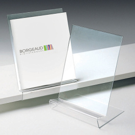 Support revue ou album à poser ou pincer sur tablette, plexiglas transparent