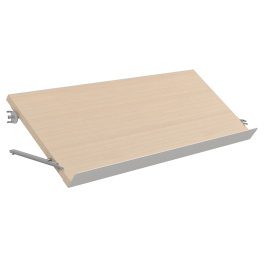 Tablette inclinée mélaminé pour rayonnage L90 cm LINEAL/NATUR