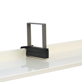 Serre-livres ABS et époxy - petit étrier fixation arrière - Gris/gris alu RAL 9006